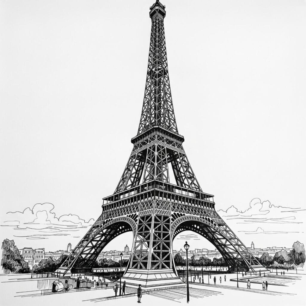 Dessin la tour Eiffel