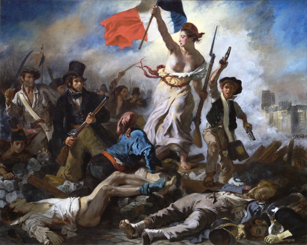 La Liberté guidant le peuple par Eugène Delacroix