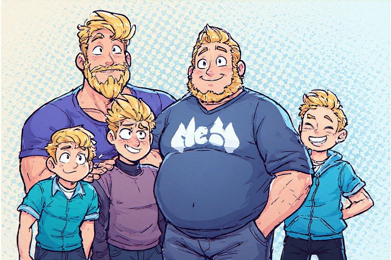 Des hommes blonds de toutes formes